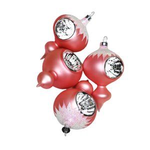 Vintage Hand Decorated Glass Ornaments